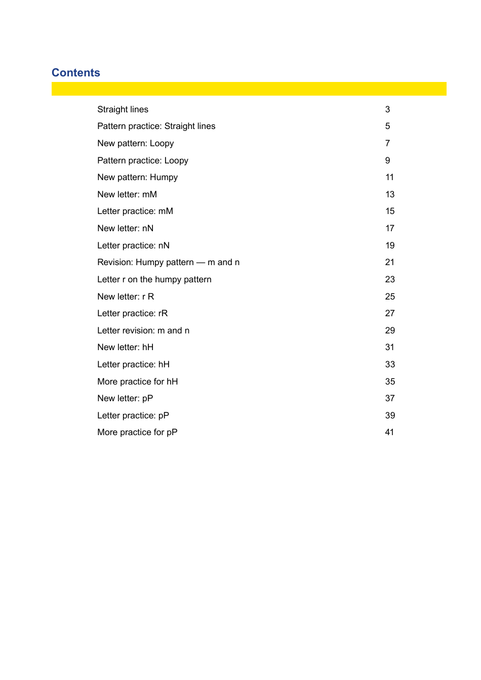 Year 1 Handwriting Book - Queensland, Australia, Page 3