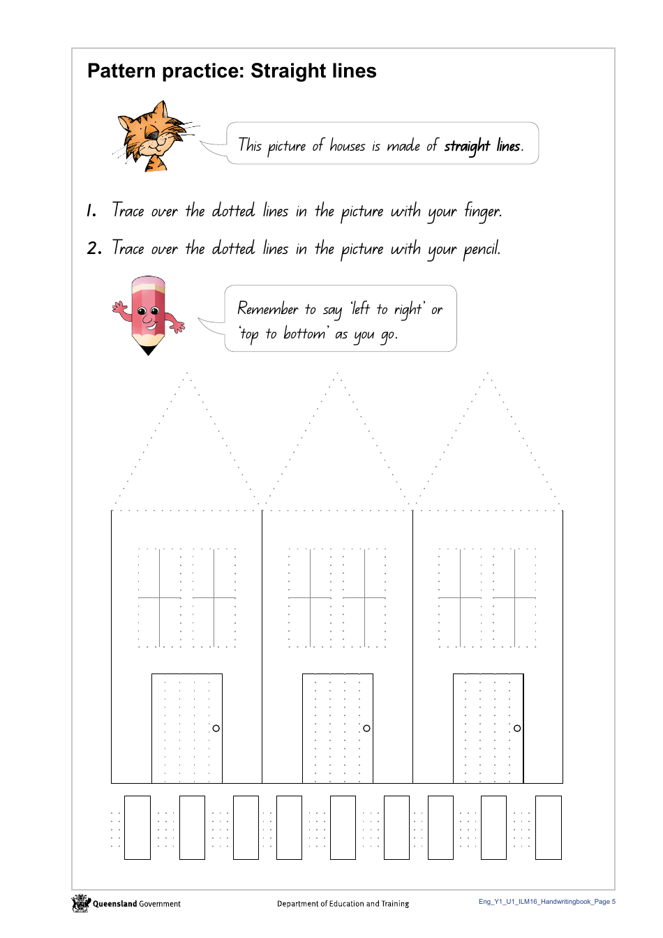Year 1 Handwriting Book - Queensland, Australia, Page 7