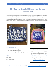 Double Crochet Envelope Border Pattern