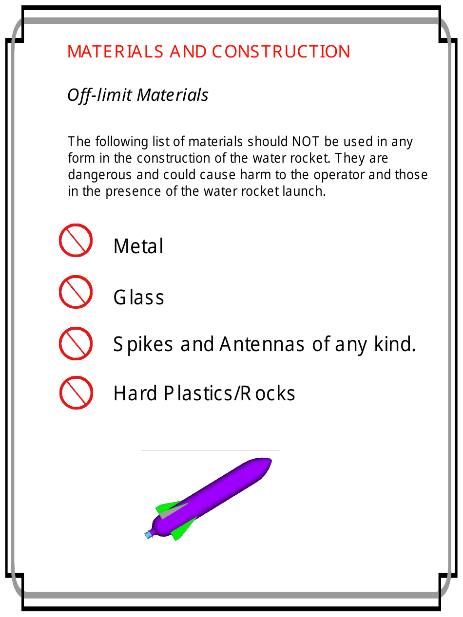 Water Rocket Templates, Page 3