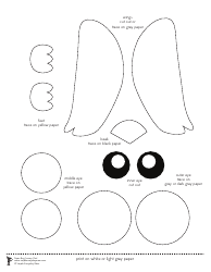 Paper Bag Snowy Owl Templates, Page 3
