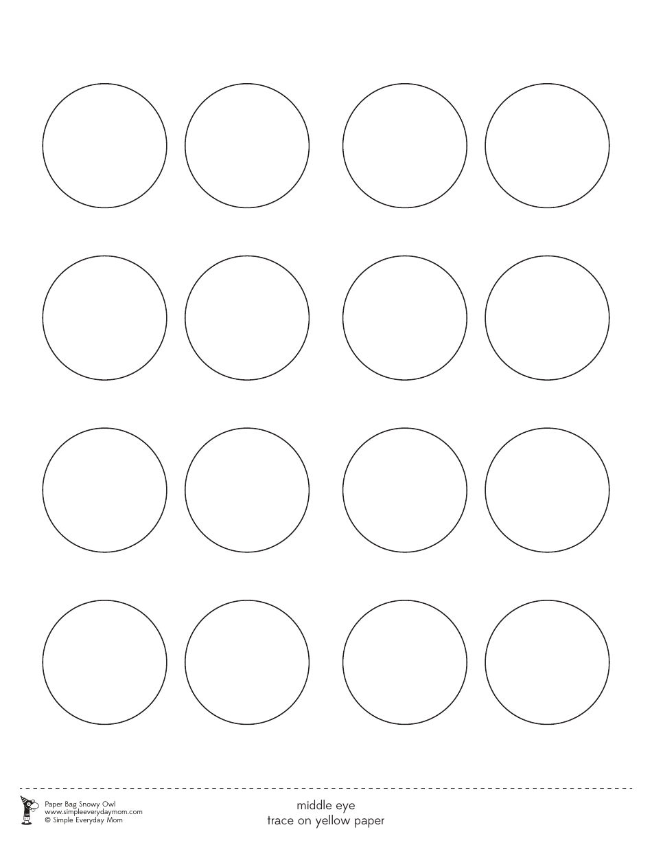 Paper Bag Snowy Owl Templates, Page 7