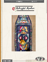 Midnight Meadow Quilt Pattern Applique Templates - Art Gallery Quilts