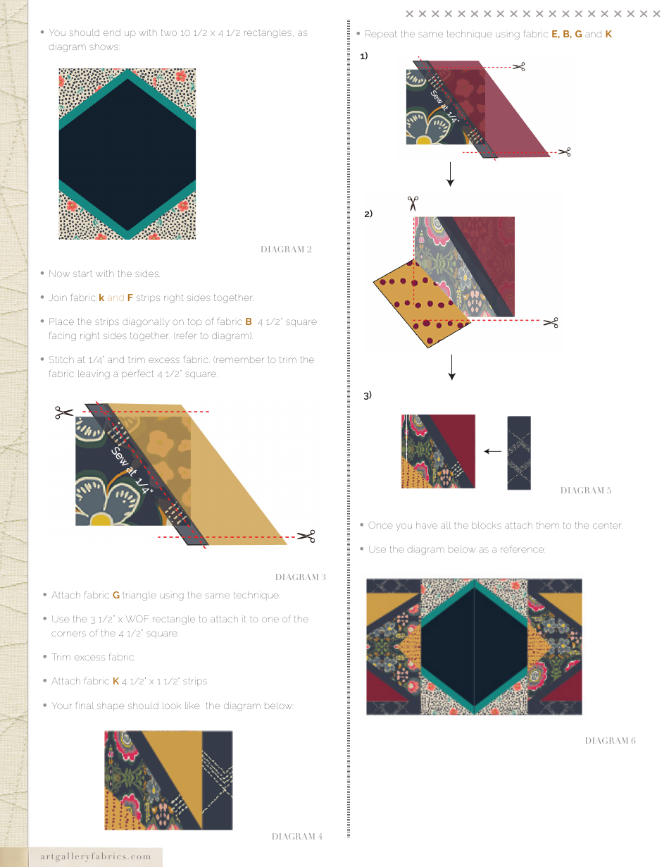 Midnight Meadow Quilt Pattern Applique Templates - Art Gallery Quilts, Page 4