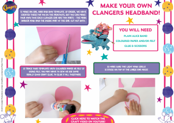 Document preview: Clangers Headband Template