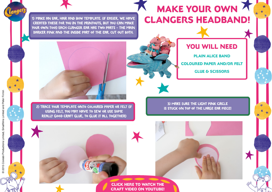 Clangers Headband Template, Page 1