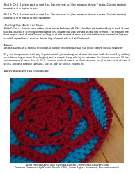 Tribble Trivet Crochet Pattern, Page 3