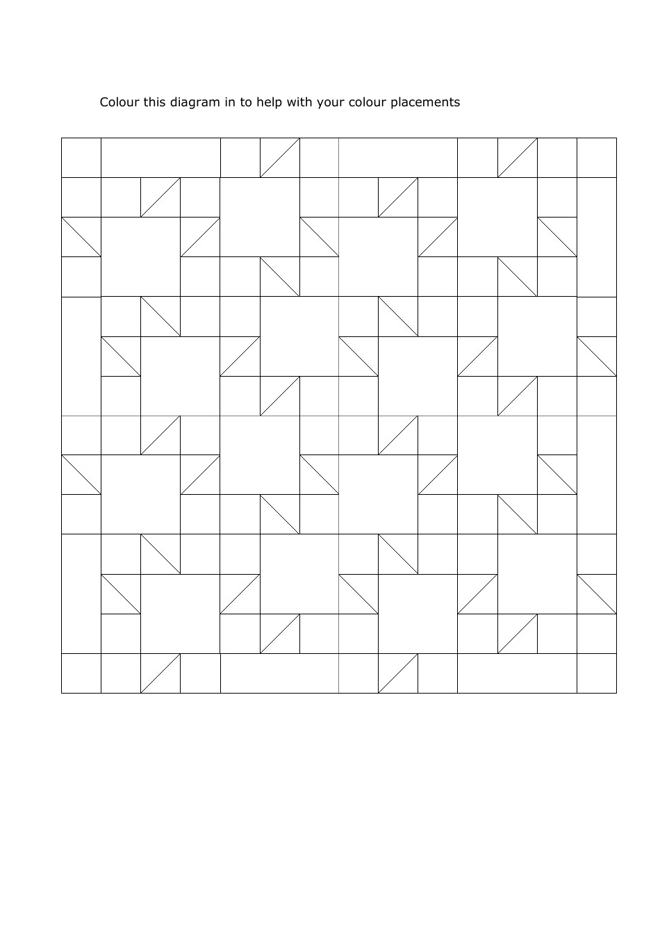 Tessellating Leaves Quilt Block Pattern  Diagram - Meadowside Designs, Page 3