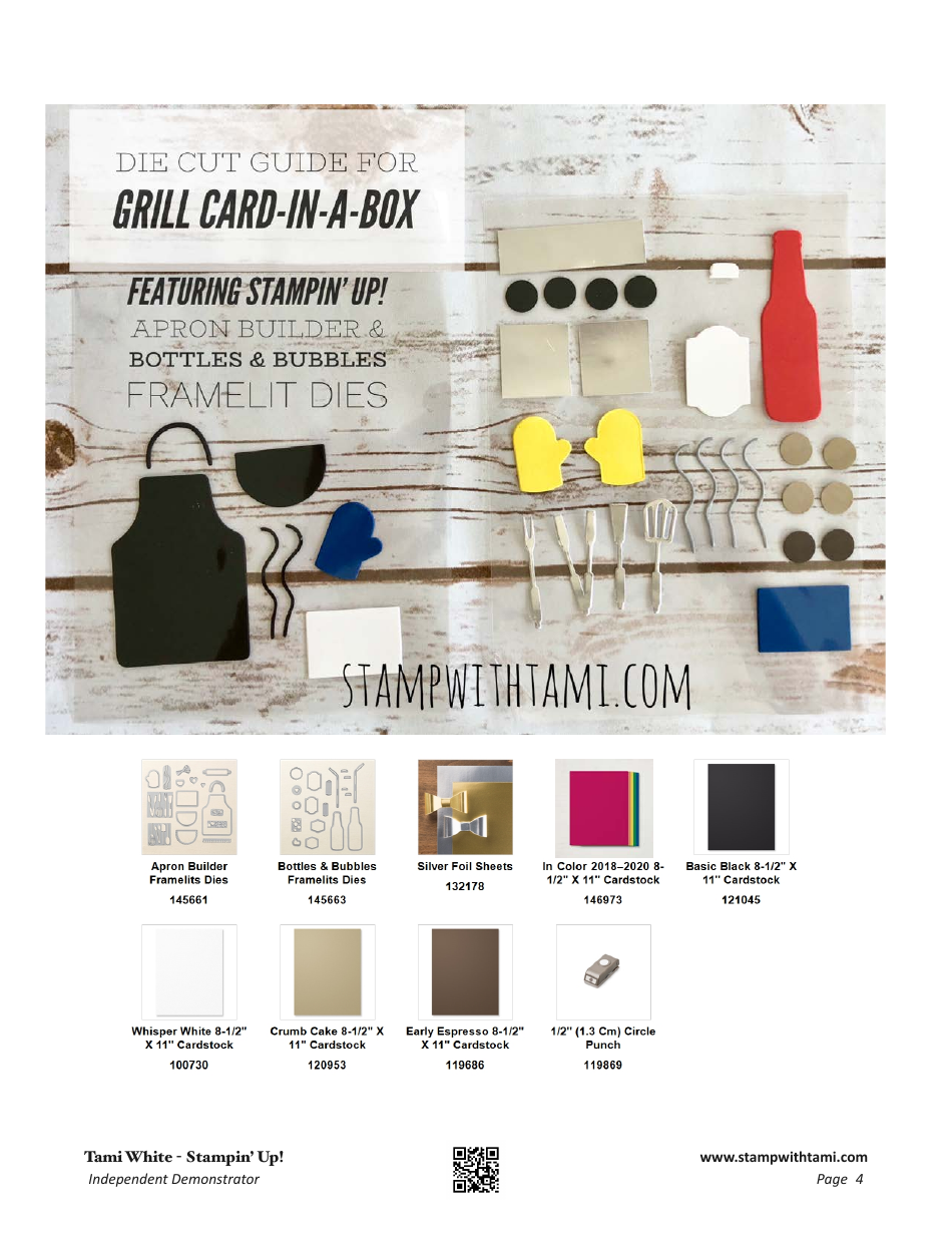 Fathers Day Grill Pop-Up Card-In-a-box Template, Page 4