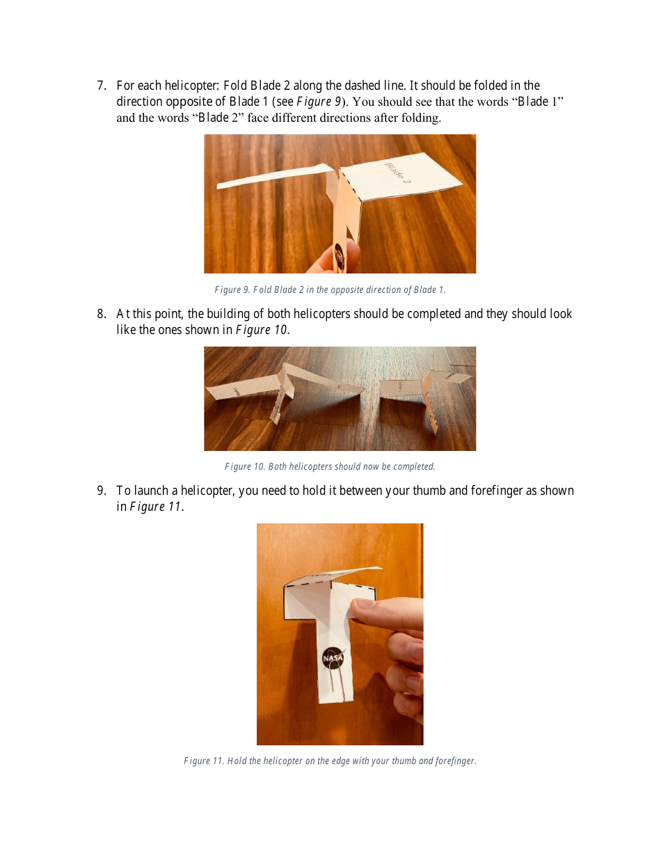 NASA Paper Helicopter Templates, Page 4