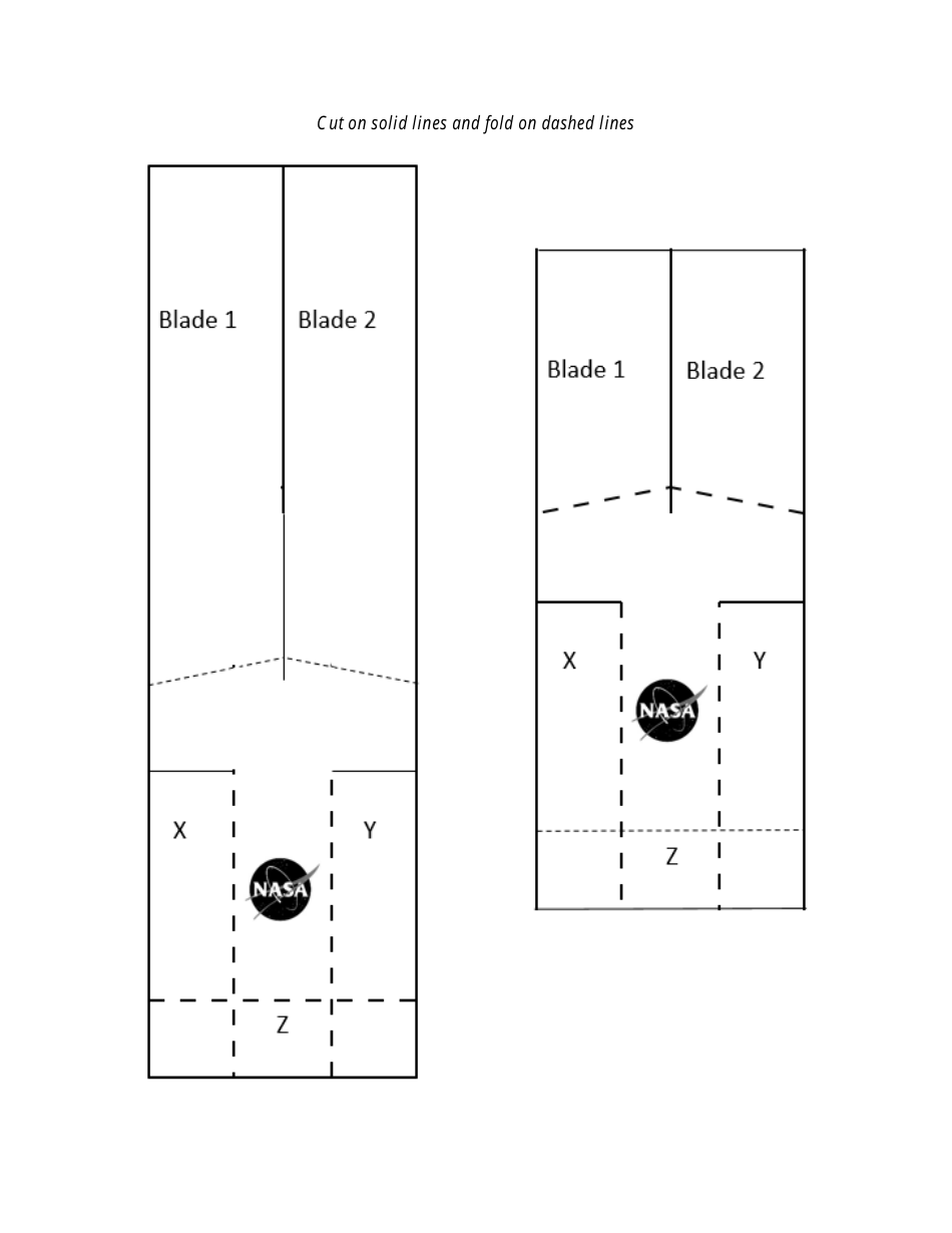 NASA Paper Helicopter Templates, Page 7