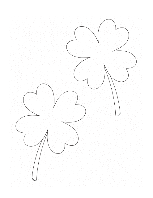 Clover Outline Templates