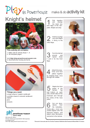 Paper Knight&#039;s Helmet Templates