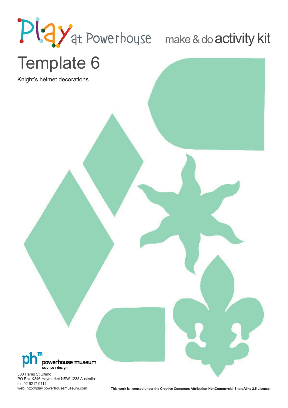 Paper Knights Helmet Templates, Page 7