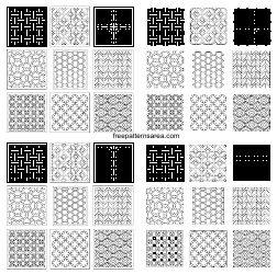 Document preview: Geometric Outline Pattern Templates