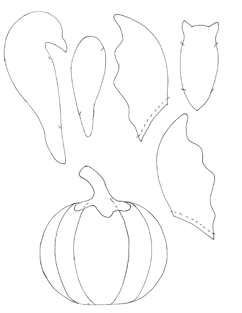 Halloween Quilt Pattern Templates, Page 7