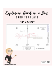 Explosion Card-In-a-box Template, Page 3