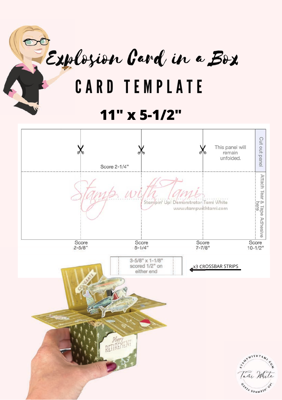 Tackle Box Pop up Explosion Card Template, Page 3