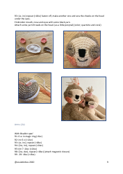Sloth Crochet Pattern, Page 9