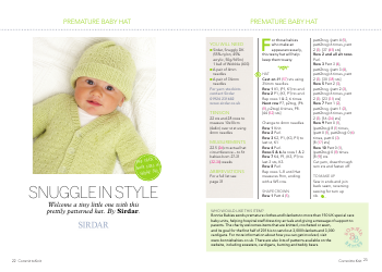 Document preview: Premature Baby Hat Knitting Pattern
