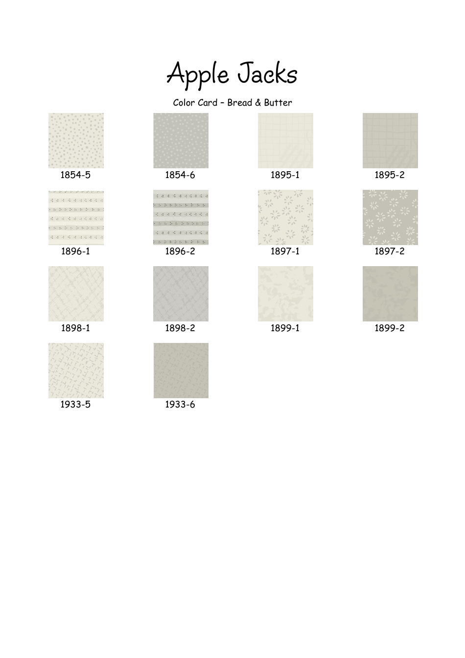 Apple Jacks Quilt Pattern Templates, Page 3