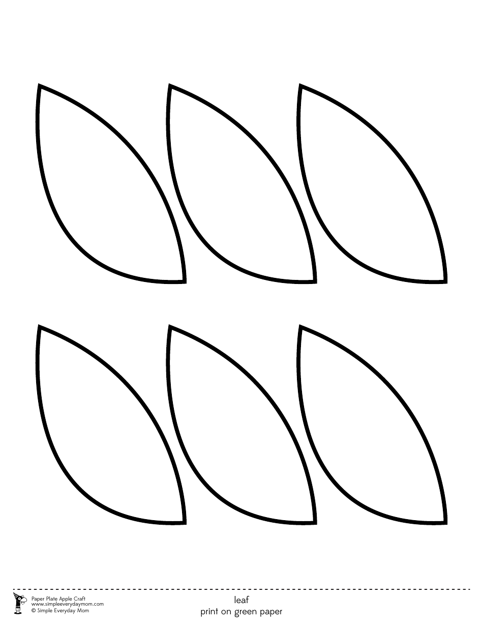 Paper Plate Apple Craft Templates, Page 4