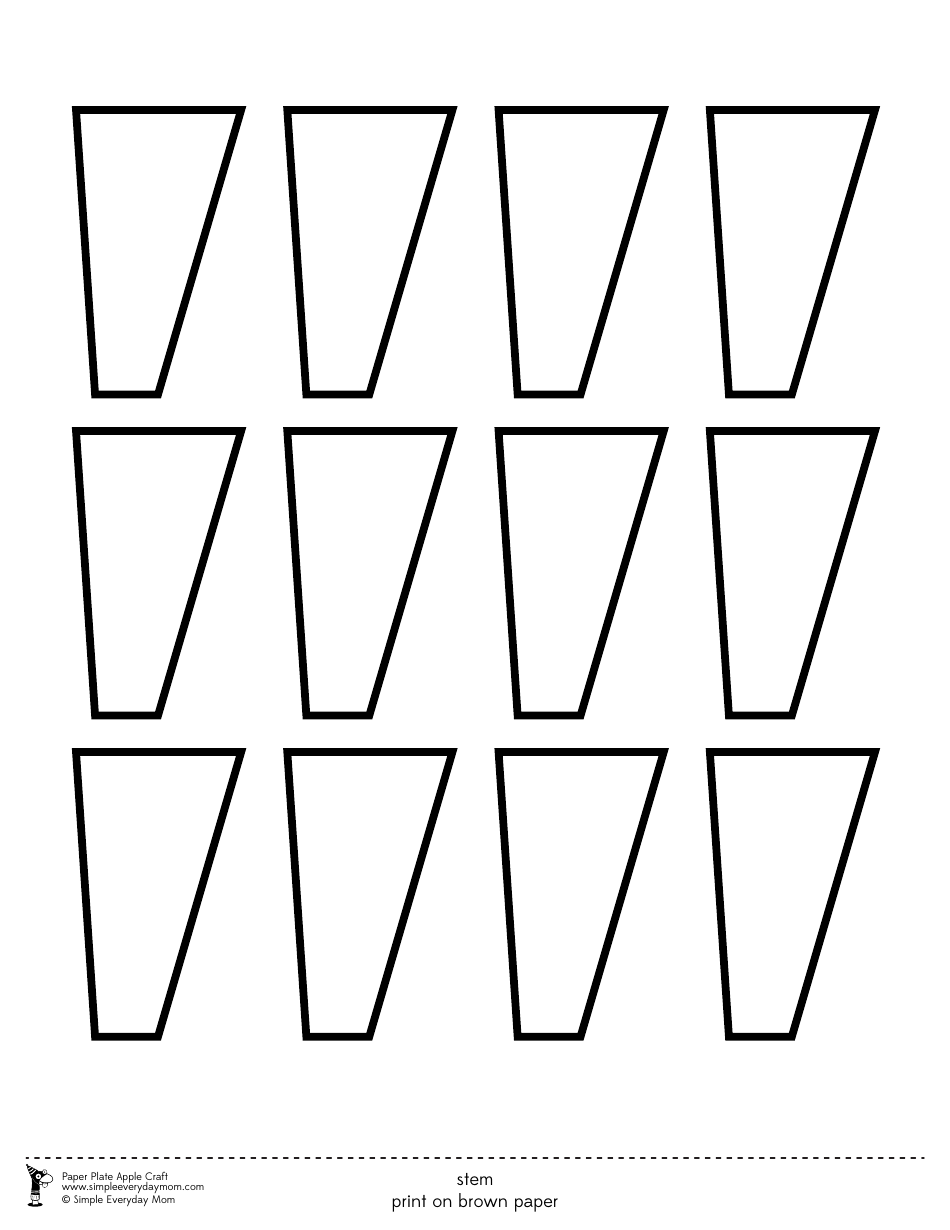 Paper Plate Apple Craft Templates, Page 5