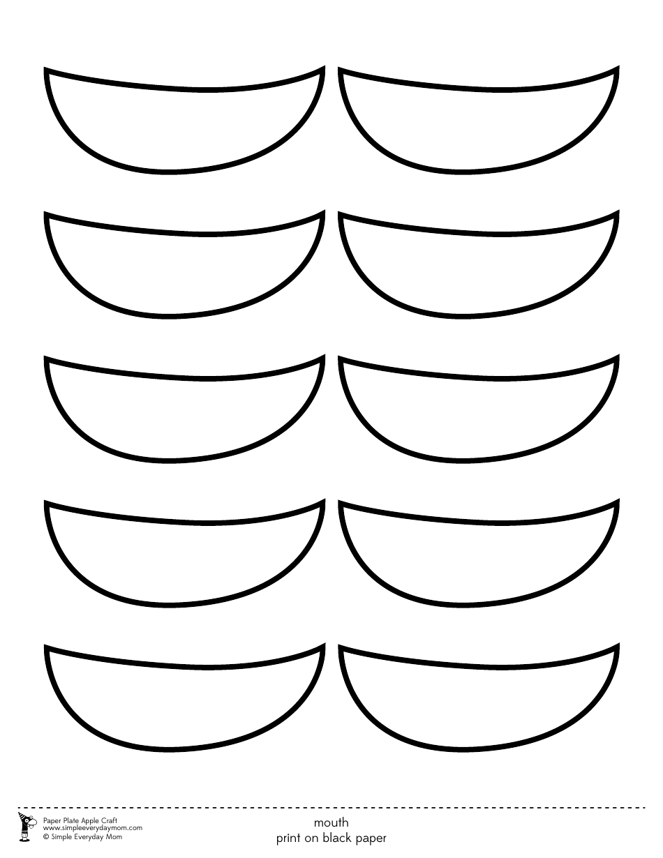 Paper Plate Apple Craft Templates, Page 7