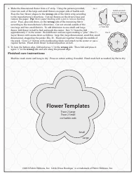 Flower Dress Belt Sewing Pattern Template, Page 2