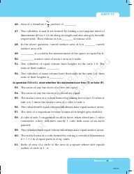 Unit 11 Math Test: Mensuration - Ncert, Page 15