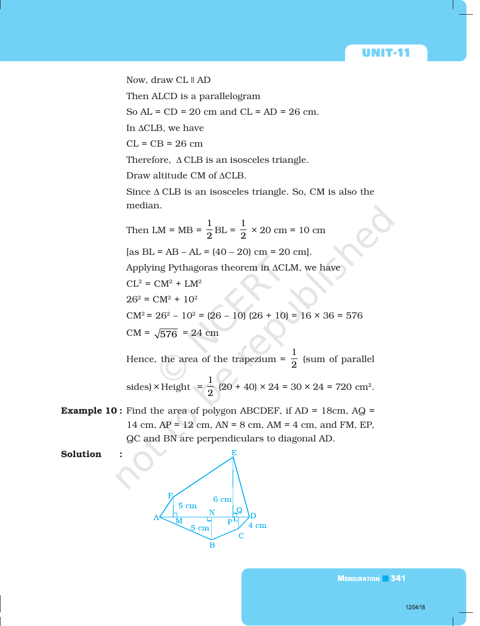 Unit 11 Math Test: Mensuration - Ncert, Page 5