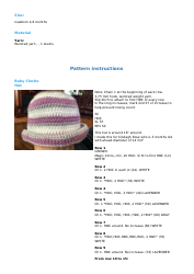Baby Cloche Hat Knitting Pattern, Page 2