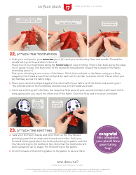 No Face Plush Sewing Templates - Choly Knight, Page 17