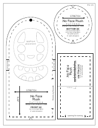 No Face Plush Sewing Templates - Choly Knight, Page 18