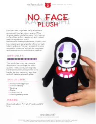 No Face Plush Sewing Templates - Choly Knight, Page 2