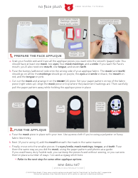 No Face Plush Sewing Templates - Choly Knight, Page 6