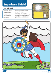 Superhero Shield Craft Instructions, Page 2
