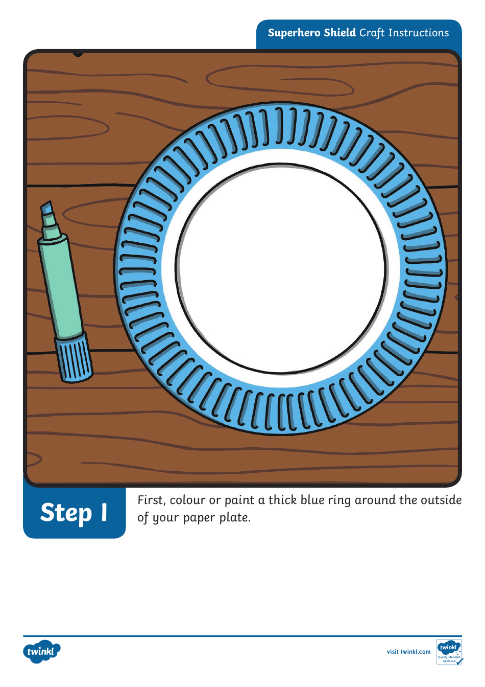 Superhero Shield Craft Instructions, Page 3