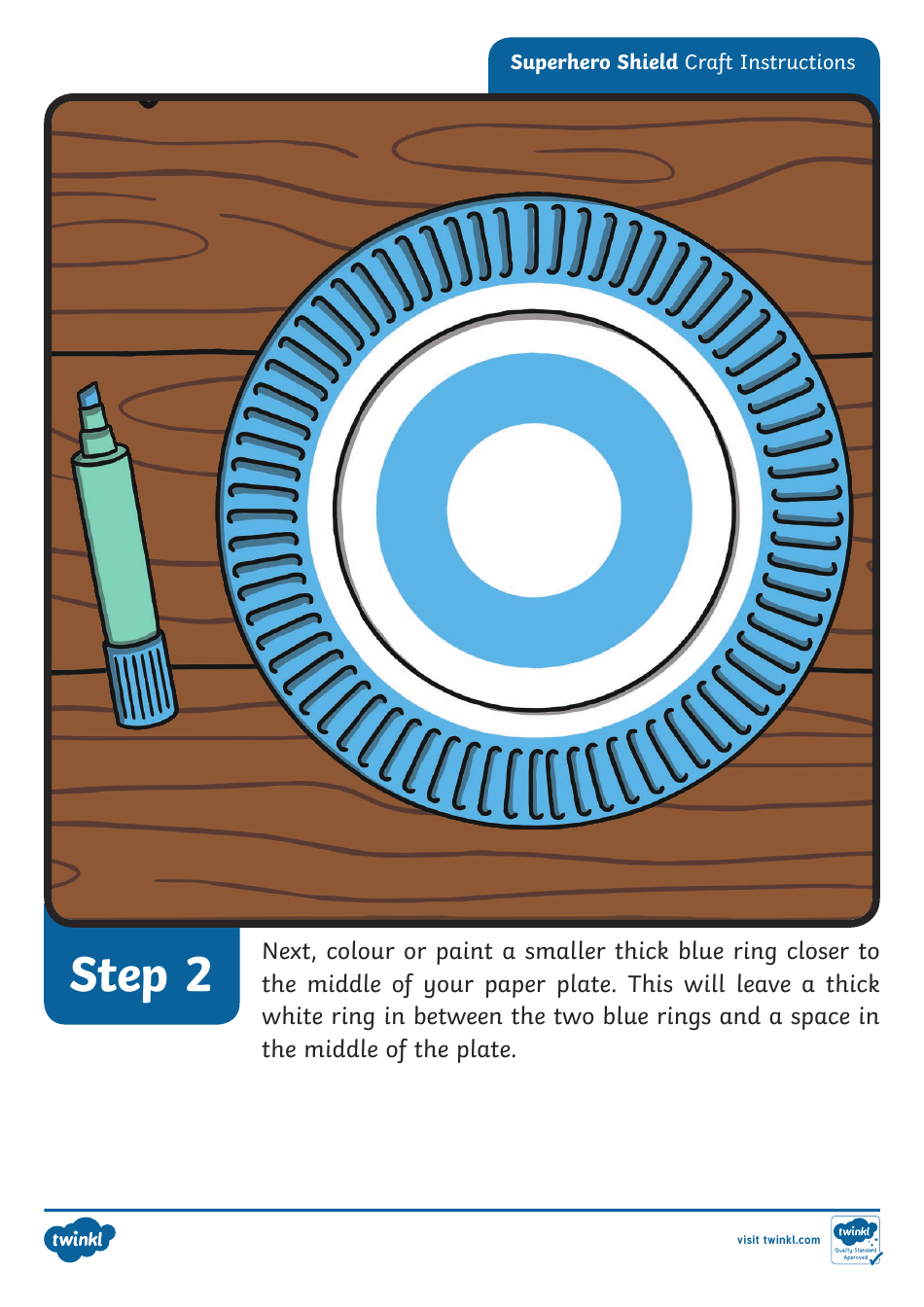 Superhero Shield Craft Instructions, Page 4