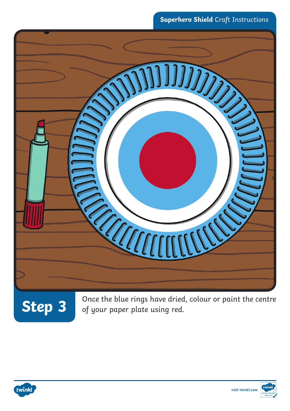 Superhero Shield Craft Instructions, Page 5