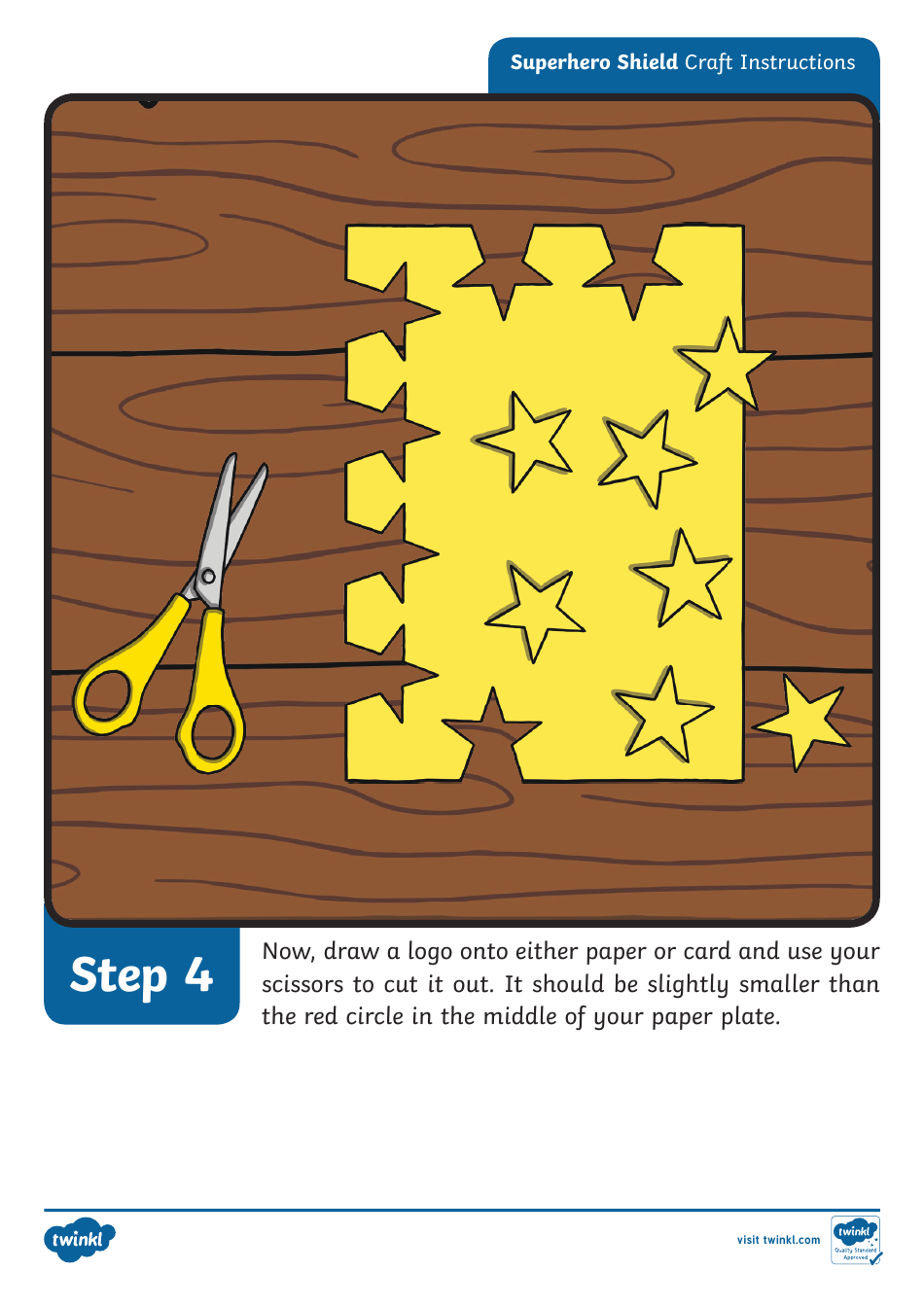 Superhero Shield Craft Instructions, Page 6