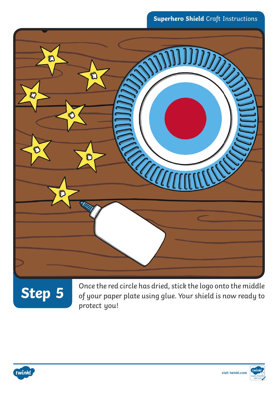 Superhero Shield Craft Instructions, Page 7