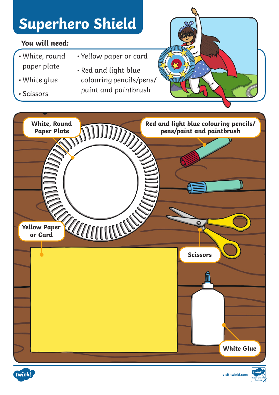 Superhero Shield Craft Instructions, Page 8