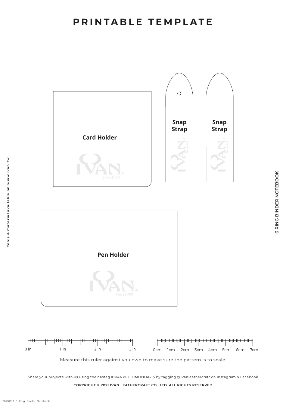 6 Ring Binder Notebook Templates, Page 3