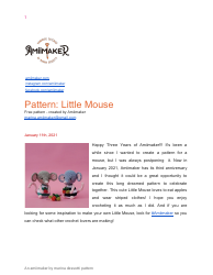Document preview: Little Mouse Crochet Pattern