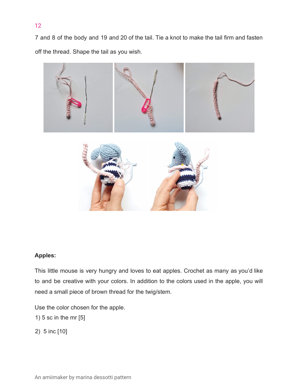 Little Mouse Crochet Pattern, Page 12