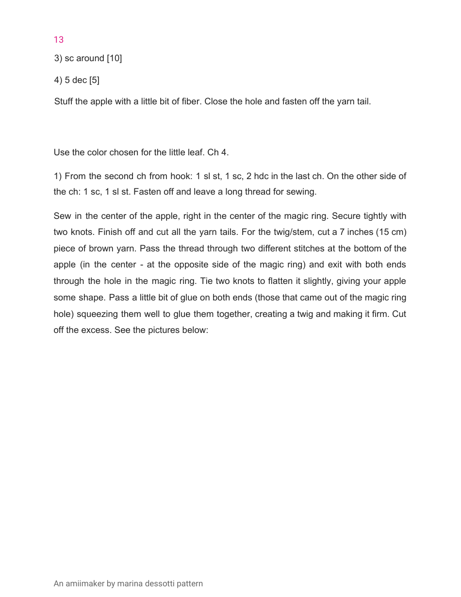 Little Mouse Crochet Pattern, Page 13