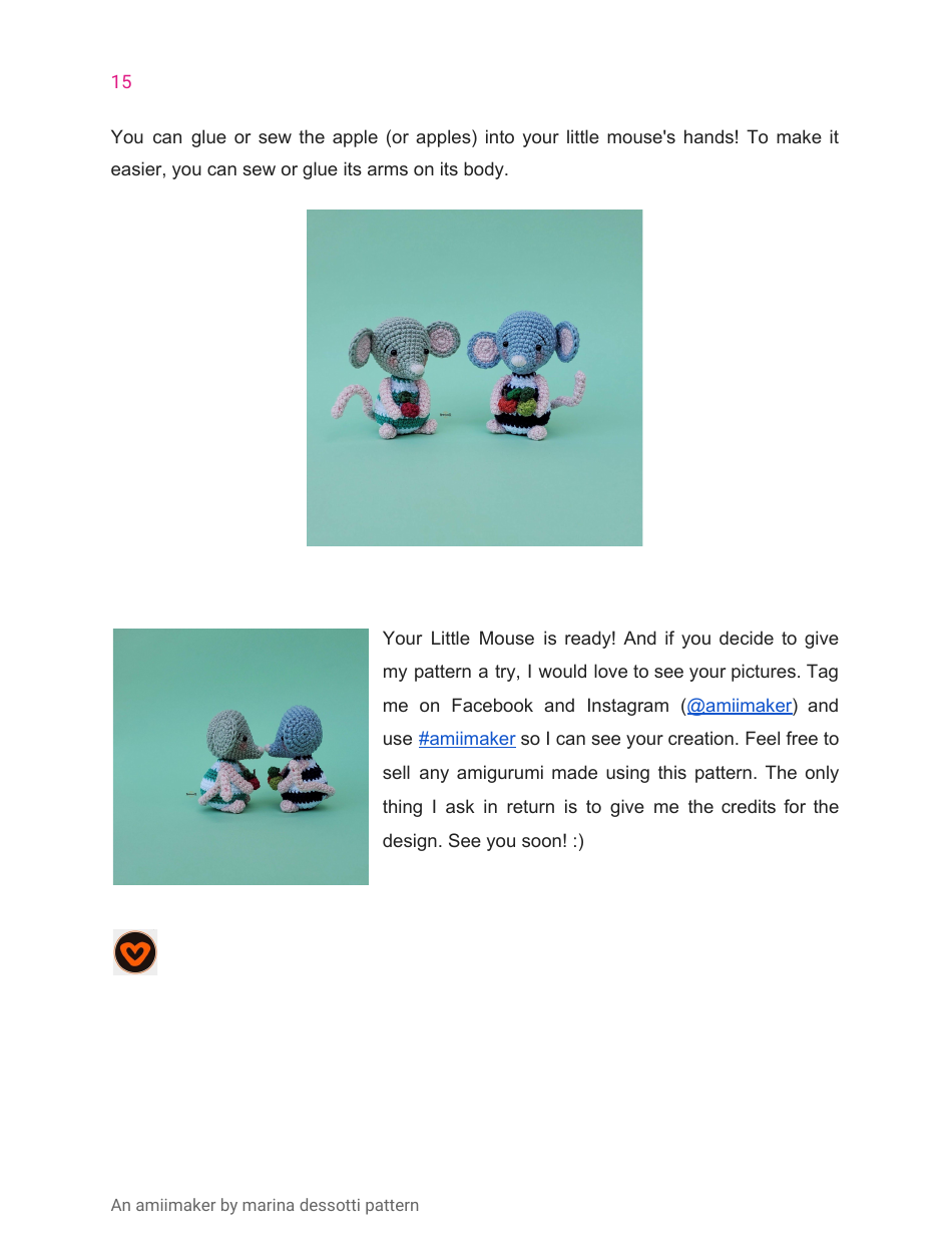 Little Mouse Crochet Pattern, Page 15