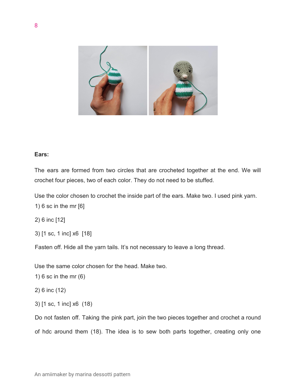 Little Mouse Crochet Pattern, Page 8