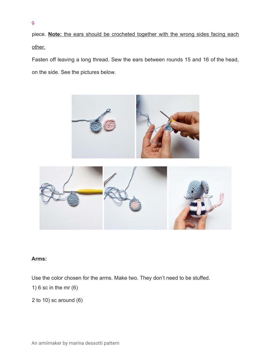 Little Mouse Crochet Pattern, Page 9